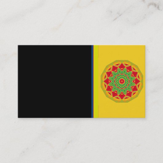 Mandala Business Card Visitenkarte (Vorderseite)