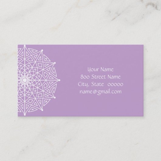 Mandala Business Cards Visitenkarte (Vorderseite)