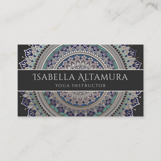 Mandala Business Cards Visitenkarte (Vorderseite)