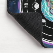 Mandala Butterfly Lila florales psychisches Pendul Mousepad (Ecke)