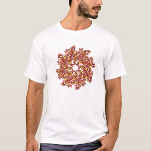 Mandala Butterfly Peace Shanti Lotus Blume Om San T-Shirt