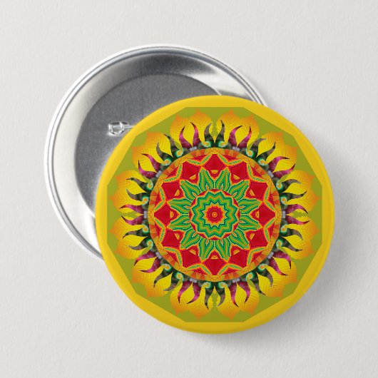 Mandala Button (Vorne & Hinten)