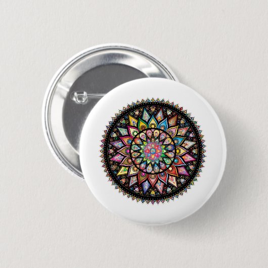 Mandala Button (Vorne & Hinten)