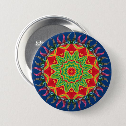 Mandala Button (Vorne & Hinten)
