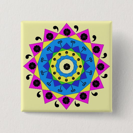 Mandala Button (Vorderseite)