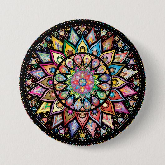 Mandala Button (Vorderseite)