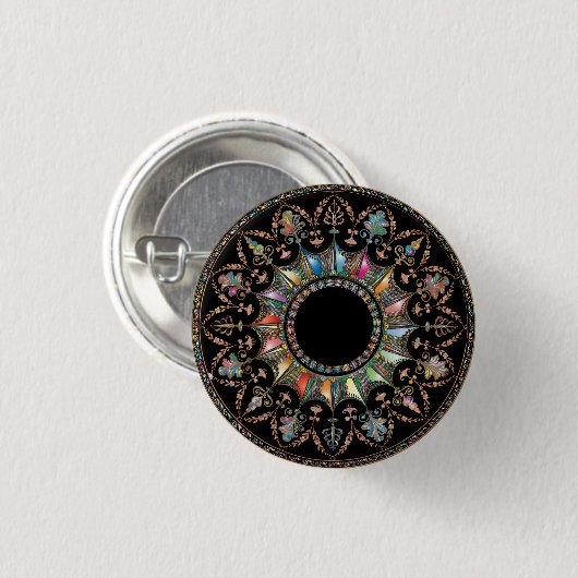 Mandala Button (Vorne & Hinten)