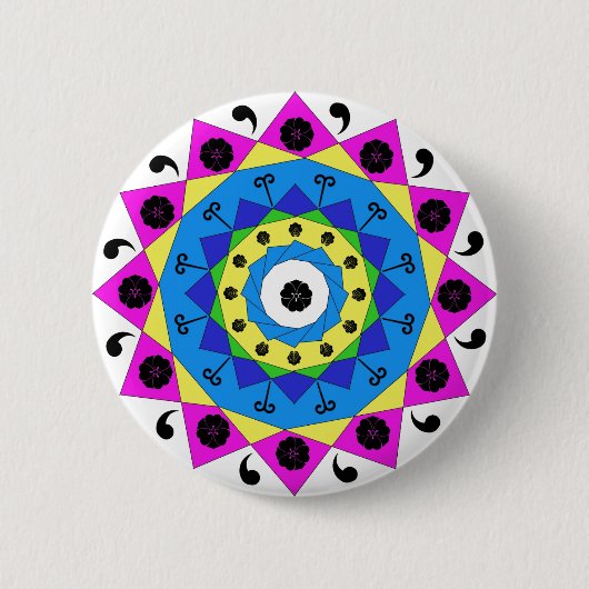 Mandala Button (Vorderseite)