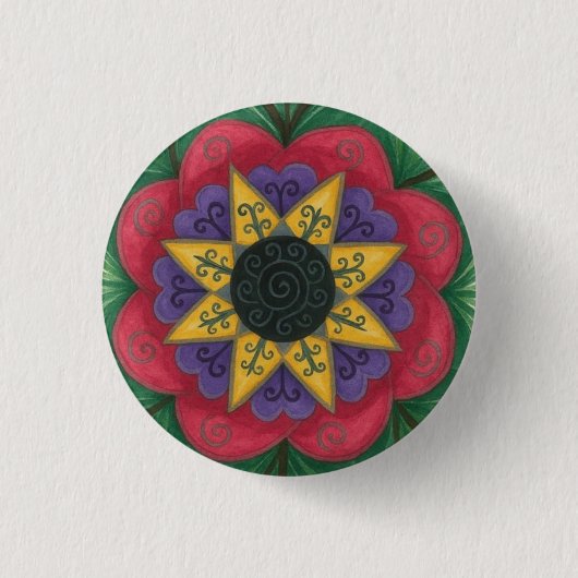 Mandala Button (Vorderseite)