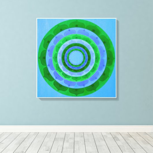 Mandala Canvas Print Leinwanddruck (Insitu (Holzboden))