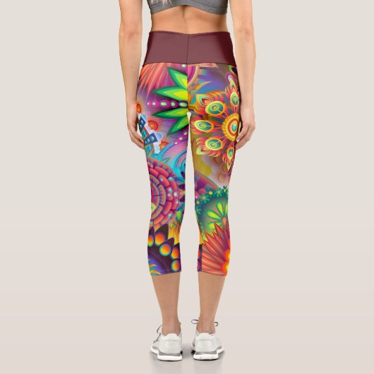 Mandala  capri leggings (Rückseite)