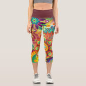 Mandala capri leggings (Vorderseite)