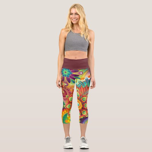 Mandala  capri leggings (Vorderseite)