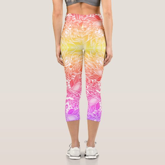Mandala Capri Leggings (Rückseite)