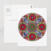 Mandala Cards Postkarte (Vorne/Hinten)