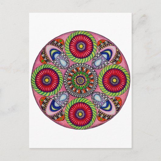 Mandala Cards Postkarte (Vorderseite)