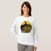 Mandala Carved Pumpkin mit Autumn Moon T - Shirt (Vorne ganz)