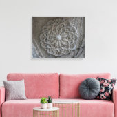 Mandala Carved Stone Foto Single Leinwanddruck (Insitu (Wohnzimmer))