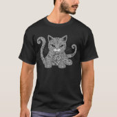 Mandala Cat T - Shirt (Vorderseite)