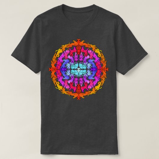 Mandala Cat T-Shirt (Design vorne)