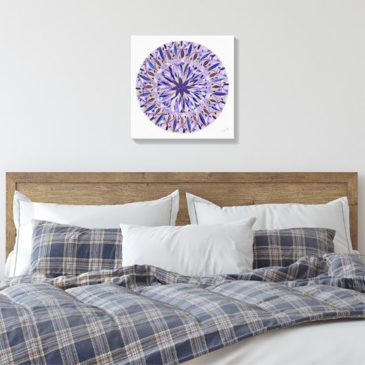 Mandala Celestia Leinwanddruck (Insitu (Schlafzimmer))