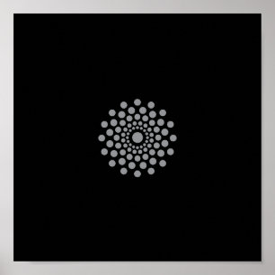 Mandala Center Nur Vorlage Poster
