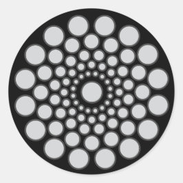 Mandala Center nur Vorlage Runder Aufkleber