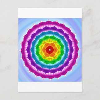 Mandala Chakra Postkarte