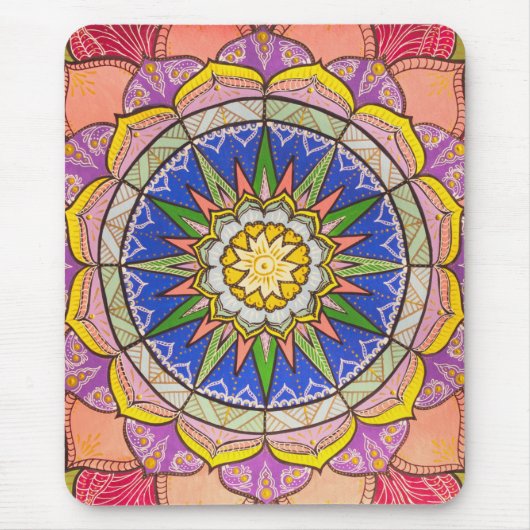 Mandala Cheerful Dance Mousepad (Vorne)