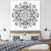 Mandala Chronicles ser.1 #01C Colorable/Paint over Leinwanddruck (Insitu (Schlafzimmer))