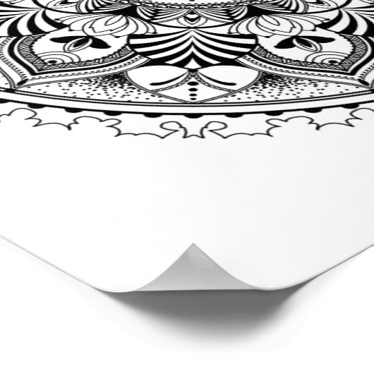 Mandala Circle 2 Poster (Ecke)