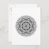 Mandala Circle Postkarte (Vorne/Hinten)