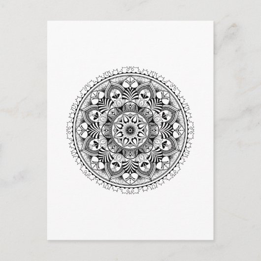 Mandala Circle Postkarte (Vorderseite)