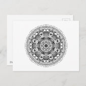 Mandala Circle Postkarte (Vorne/Hinten)
