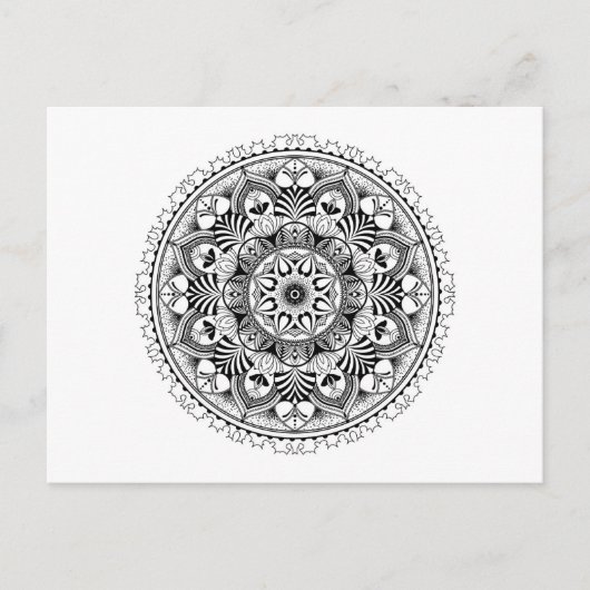 Mandala Circle Postkarte (Vorderseite)