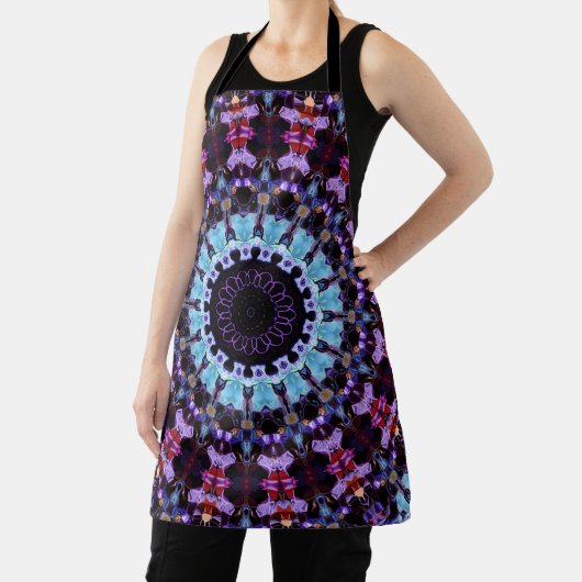 Mandala Circle Psychedelic Trippy Hippie Boho Schürze (InSitu)