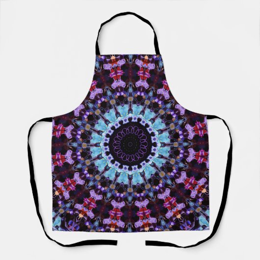 Mandala Circle Psychedelic Trippy Hippie Boho Schürze (Vorderseite)