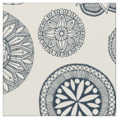 Mandala Cirque-Creme Stoff (Nahaufnahme)