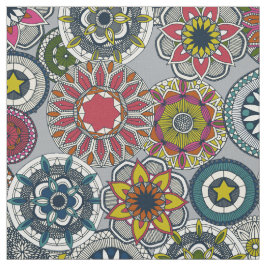 Mandala Cirque Festival Silber Stoff