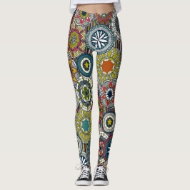 Mandala Cirque Festival Streifen Leggings