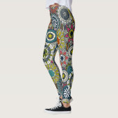 Mandala Cirque Festival Streifen Leggings (Links)