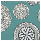 Mandala Cirque Spot aquamarin Stoff (Nahaufnahme)