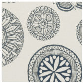 Mandala Cirque Spot Creme Stoff (Nahaufnahme)