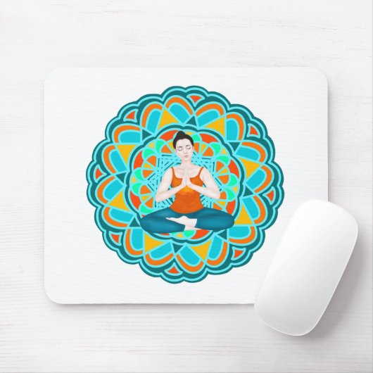 Mandala citrus mousepad (Mit Mouse)