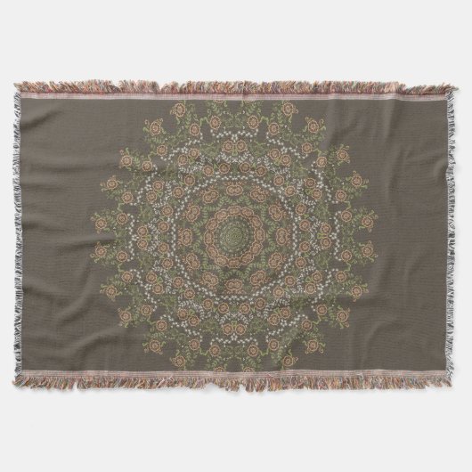 Mandala Classic kreisförmiges Design Decke (Vorderseite)