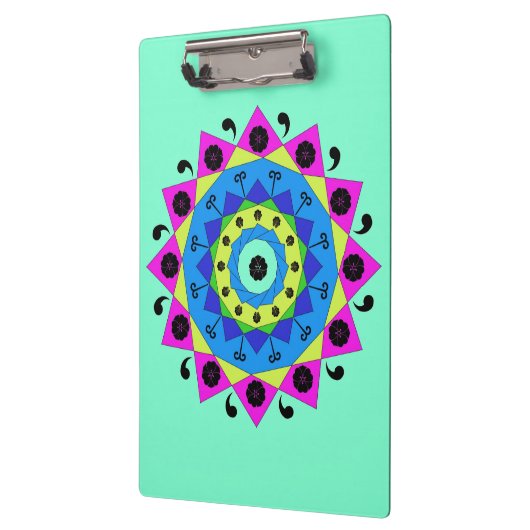 Mandala Clipboard Klemmbrett (Links)