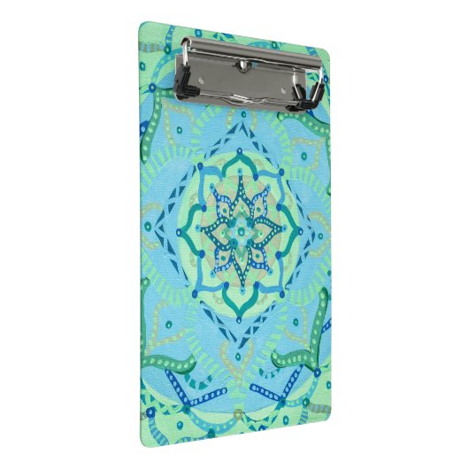Mandala Clipboard Mini Klemmbrett (Schrägansicht)