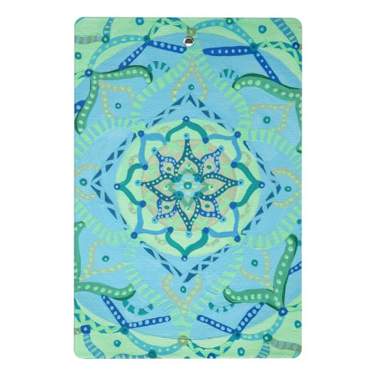 Mandala Clipboard Mini Klemmbrett (Rückseite)