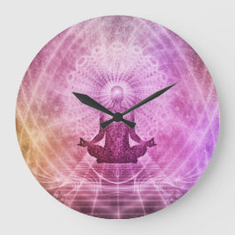 Mandala Clock Große Wanduhr