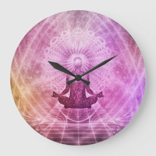 Mandala Clock Große Wanduhr